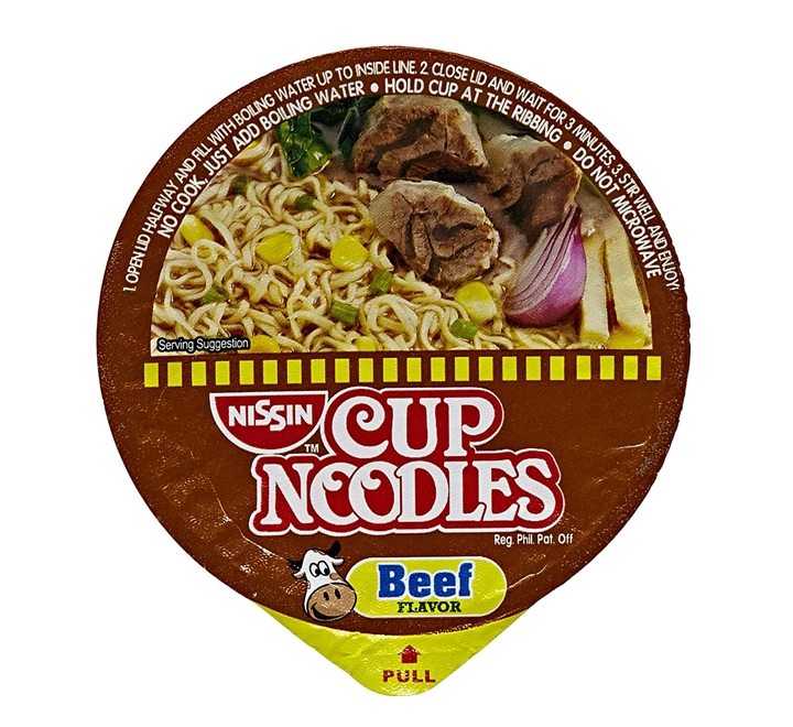 Nissin Cup Noodles Beef 60gm Buy Online in Bahrain - Dukakeen.com