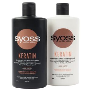 Syoss Keratin Shampoo 500ml + Conditioner 500ml