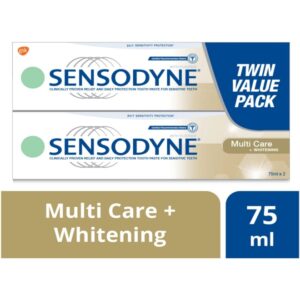 Sensodyne Multi Care + Whitening Twin Pack Toothpaste 2 x 75ml