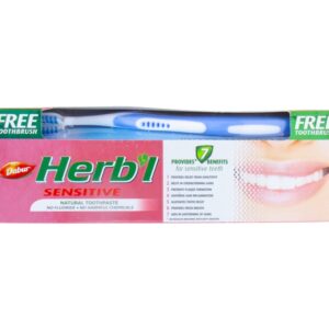 Dabur Herb'l Sensitive Toothpaste 150g + Toothbrush 1pc