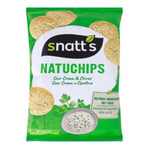 Snatt's Sour Cream And Onion Natu Chips 75g