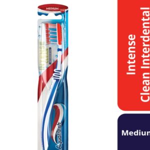 Aquafresh Intense Clean Interdental Toothbrush Medium Assorted Color 1pc