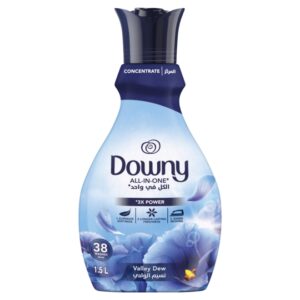 Downy Concentrate All-in-One 3x Power Valley Dew Scent Fabric Softener 1.5Litre