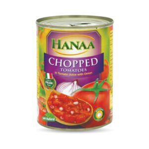 Hanaa Chopped Tomato Juice with Onion 400g