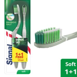 Signal Bamboo Salt Soft Toothbrush 2pcs