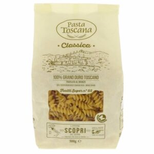 Pasta Toscana Fusilli Super No.85 100% Tusscan Durum Wheat Semolina Pasta 500g