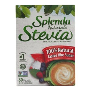 Splenda Naturals Gluten Free Stevia Sweetener Zero Calorie 80 pcs