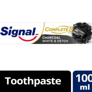 Signal Complete 8 Anti-Bacterial Charcoal Toothpaste White & Detox 100ml
