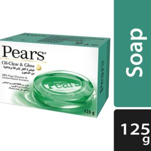 Pears Oil Clear & Glow Soap Glycerin & Lemon Flower 125g