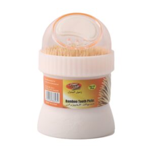 Home Mate Bamboo Tooth Pick Round Bottle 300-320pcs