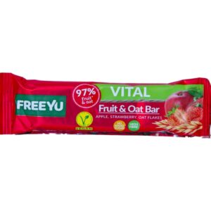 Freeyu Vital Fruit & Oat Bar Apple, Strawberry & Oat Flakes 40g
