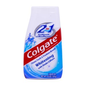 Colgate Toothpaste & Mouthwash 2in1 Whitening With Stain Lifters 130g