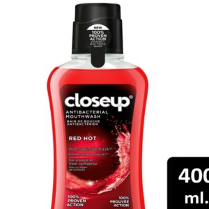 Closeup Red Hot Antibacterial Mouthwash 400ml