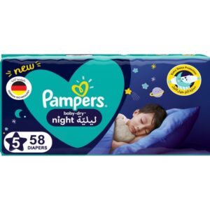 Pampers Baby-Dry Night Diapers Size 5 12-17kg 58pcs