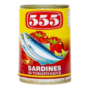 555 Sardines In Tomato Sauce Hot 155g