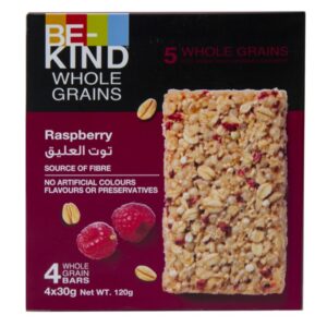Be-Kind Whole Grains Raspberry Bar 4 x 30g