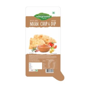 Wingreens Farms Butter Garlic Naan Chip & Makhani Dip 70g