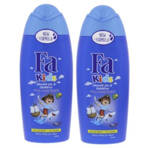 Fa Kids Shower Gel & Shampoo For Boys Wild Ocean Scent 2 x 250ml