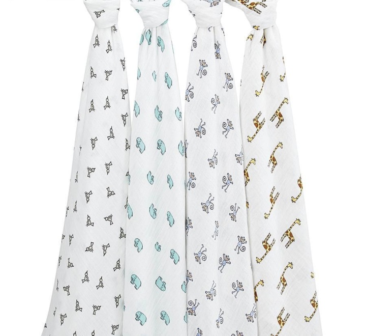 Aden+Anais Jungle Jam 4Pack Classic Swaddles