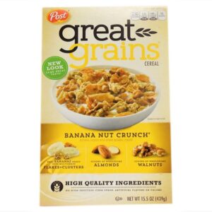 Post Great Grains Banana Nut Crunch Cereal 439g