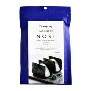 Clearspring Untoasted Japanese Nori 10 Sheets 25g