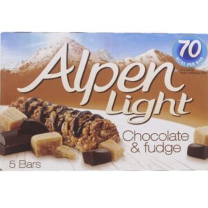 Alpen Chocolate & Fudge Light Cereal Bar 5 x 19g