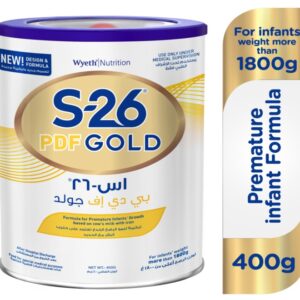 S26 PDF Gold Post Discharge Formula Milk Based From 0-6 Months 400 g