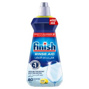Finish Dishwasher Detergent Rinse Aid Liquid Lemon 400ml