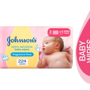 Johnson's Baby Wipes Extra Sensitive 4 x 56pcs
