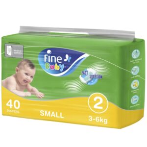 Fine Baby Diapers Size 2 Small 3-6kg 40pcs