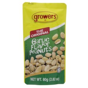 GROWERS GARLIC PEANUTS 80GM