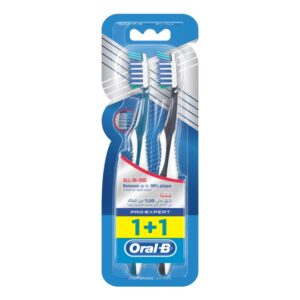 Oral B Toothbrush Pro-Expert All-in-One Manual Assorted Colors 1+1