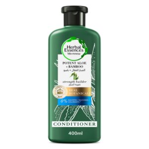 Herbal Essences Hair Strengthening Sulfate Free Potent Aloe Vera + Bamboo Natural Conditioner for Dry Hair 400ml