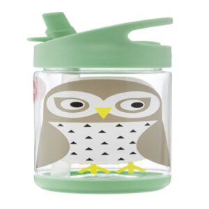 3 Sprouts Water Bottle - Owl