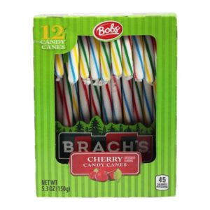 Bobs Cherry Candy Canes 12 pcs 150 g