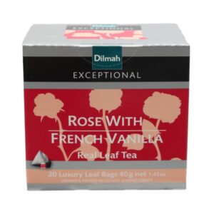 Dilmah Exceptional Real Leaf Tea Rose With French Vanilla 20pcs