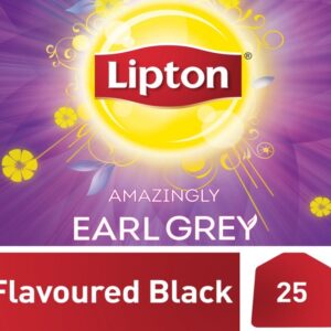 Lipton Flavoured Black Tea Bags Earl Grey 25s