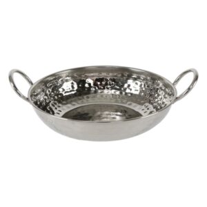 Chefline Stainless Steel Hammered Serving Kadai 11cm