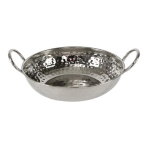 Chefline Stainless Steel Hammered Serving Kadai 12.5cm