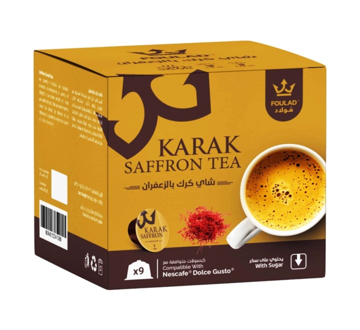 Foulad Karak Saffron Tea Capsules with Sugar 9pcs Buy Online at Best
