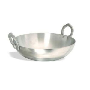 Chefline Aluminium Kadai Flat Bottom NDJ 26cm