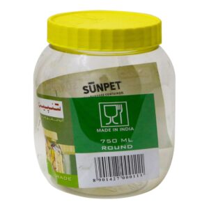Sunpet Plastic Jar Round 750ml