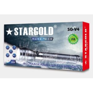 Stargold Waterproof Rechargeable Led Flashlight Sg-V4