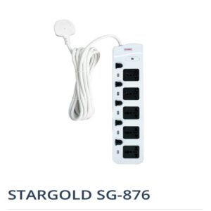 Stargold 5Way 5M Socket Plug Sg-876E
