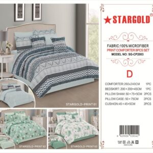 Stargold Print Comforter 8Pcs Set Sg-Cp2003