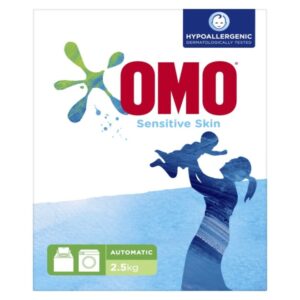 OMO Front Load Laundry Detergent Powder Sensitive Skin 2.5kg