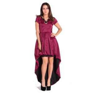 Maroon Bodycon Lace Dress 38