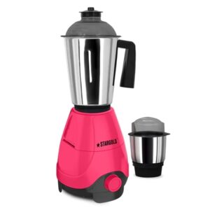 StarGold600WPowerfulBlenderWithStainlessSteelJarMultiPurposeMixerSystemMaxPink