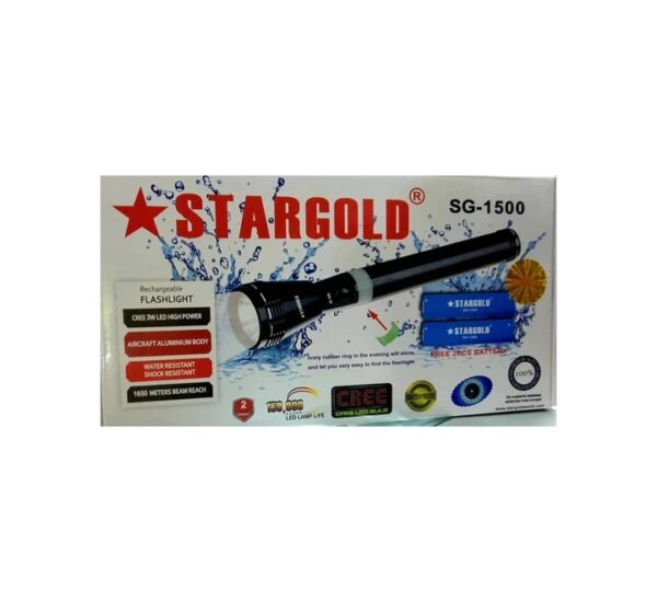 StargoldRechargeableLEDFlashlightSG1500