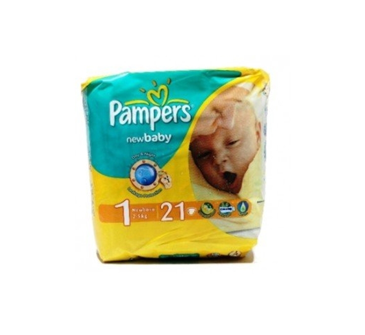 Pampers New Born 2-5kg. 21 Diapers - Dukakeen.com